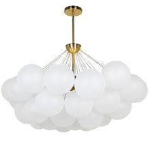 Dainolite MLS-358C-AGB-FR - 8LT Chandelier,  AGB w/ FR Glass