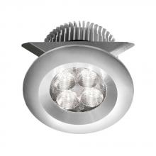 Dainolite MP-LED-8-AL - Aluminum 2x4W 3000K, CRI80+, 25° beam, 24VDC input with Male Connector, 18" Lead wire, D70xH50 m
