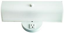 Canarm IVL211 - Vanity, IVL2 WH, 2 Light, White Glass, 60W Type A, 12 IN W x 4 .5 IN H x 4 .5 IN D