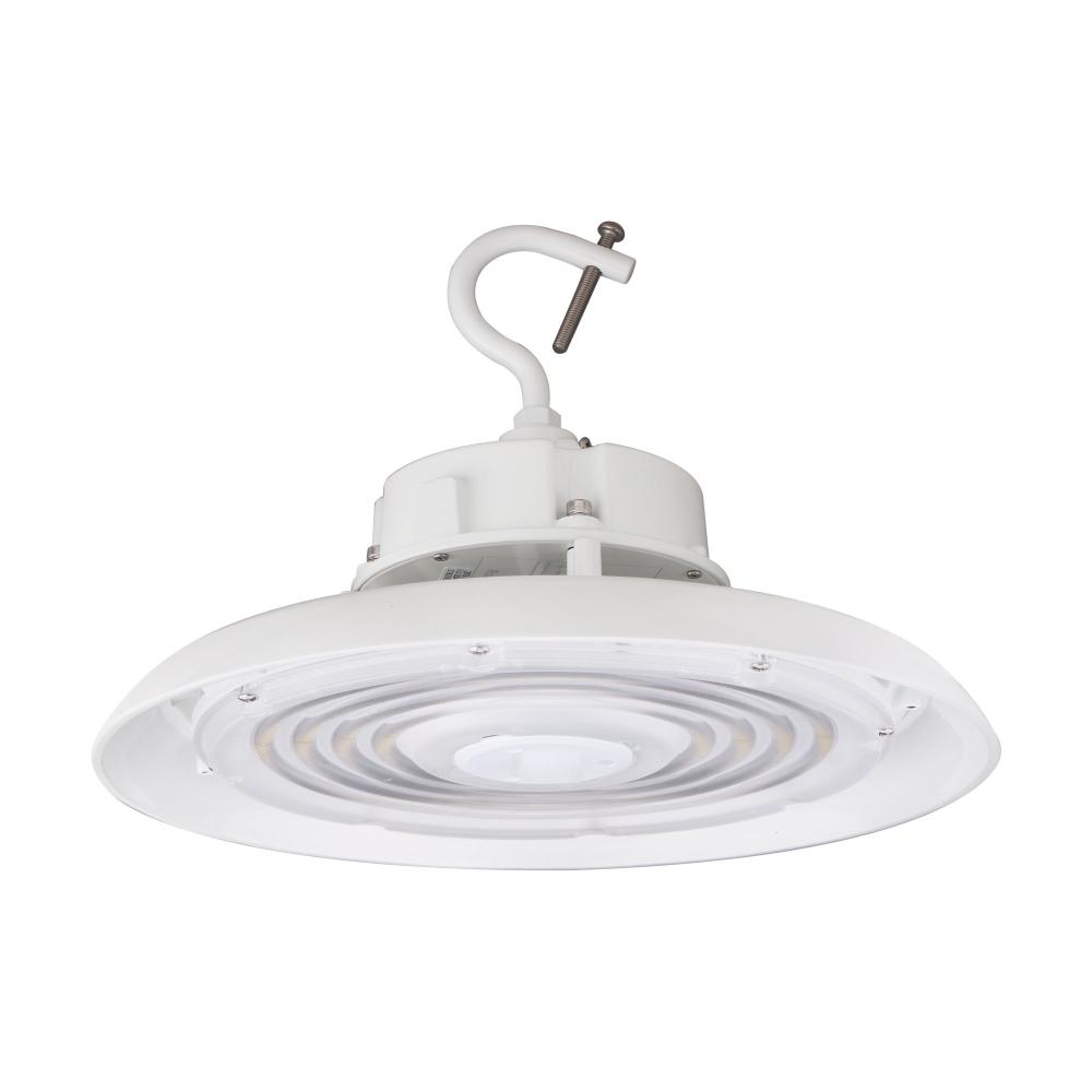 100W UFO LED High Bay; 14000 Lumens; 4000K; 120-277 Volt; 0-10V Dimmable; White Finish