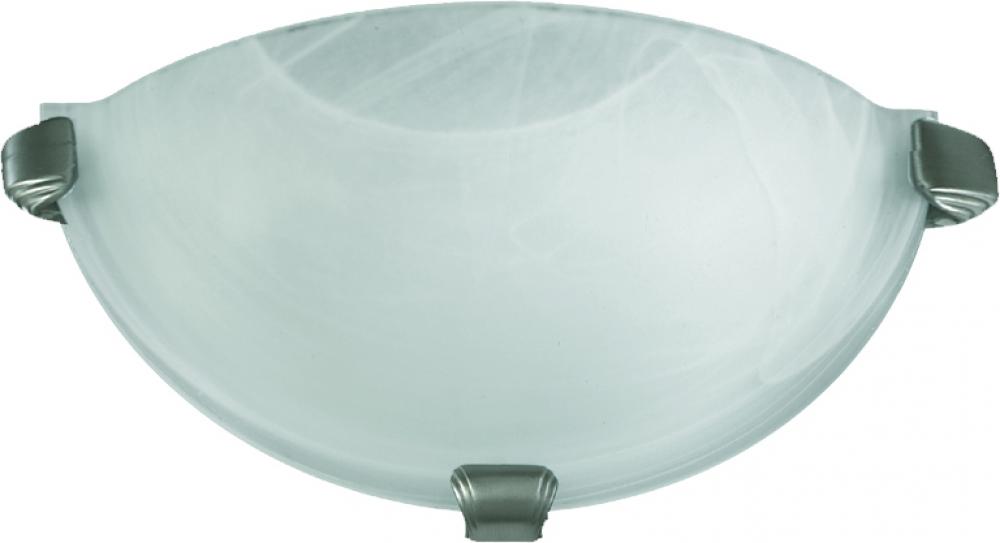 #1LT FAUX ALAB SCONCE -OW