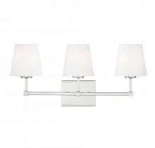 Savoy House Meridian M80053PN - 3-Light Bathroom Vanity Light in Polished Nickel