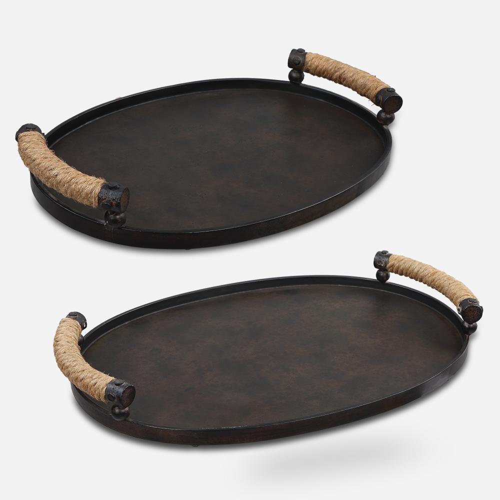 Uttermost Viggo Bronze Trays, Set/2