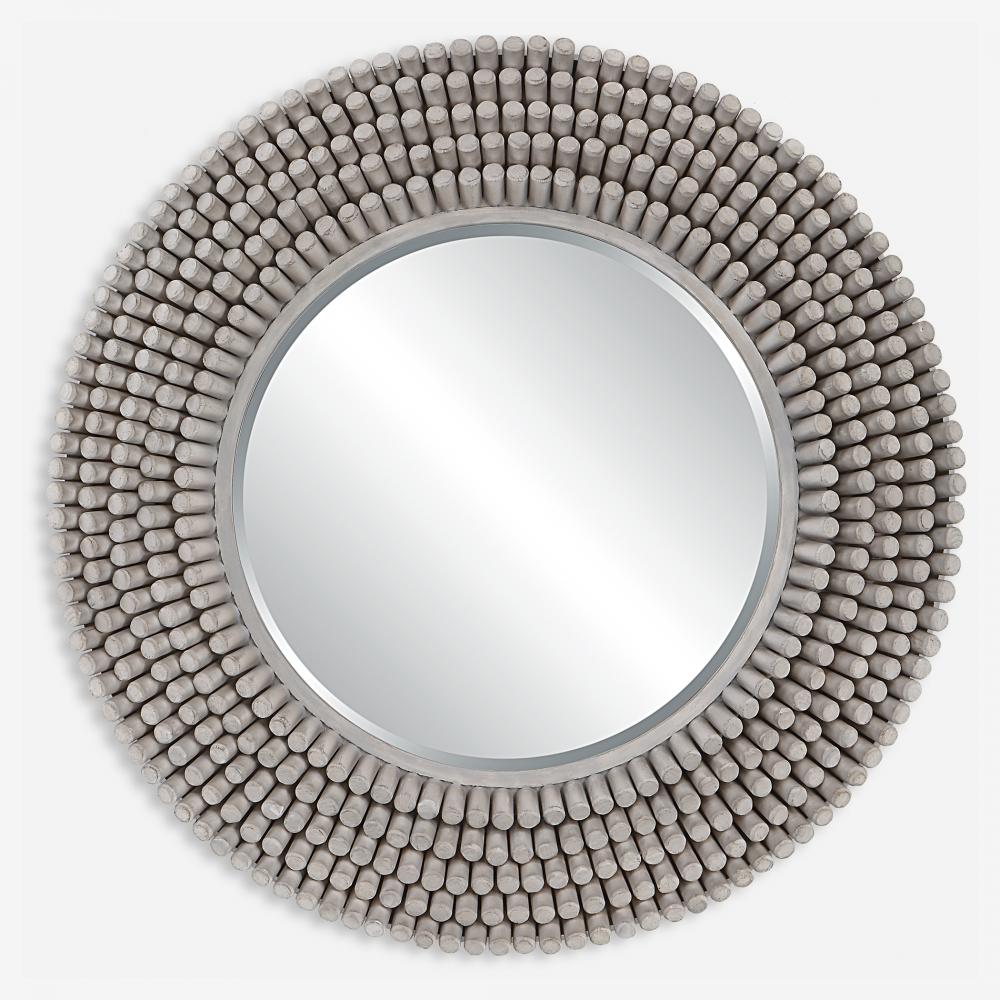 Uttermost Portside Round Gray Mirror