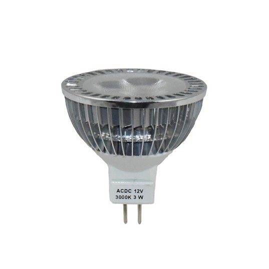 3W LED MR16 3000K 12V Bulb Clear